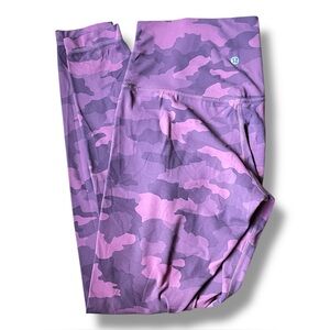 Lululemon Pink Camo Leggings Women's 8